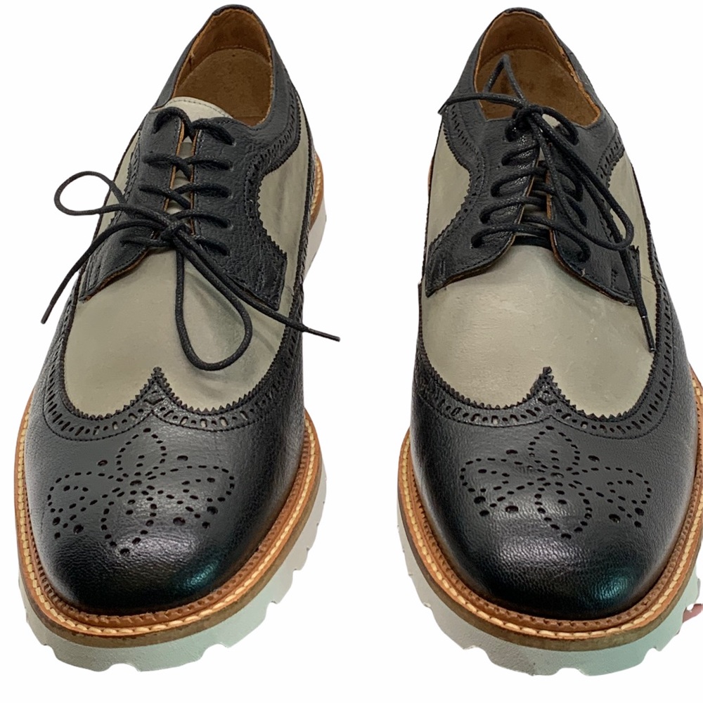 MARC JOSEPH NEW YORK Men’s SHOES LEATHER WINGTIP OXFORD NITB SIZE 11 1/2 - Picture 1 of 7